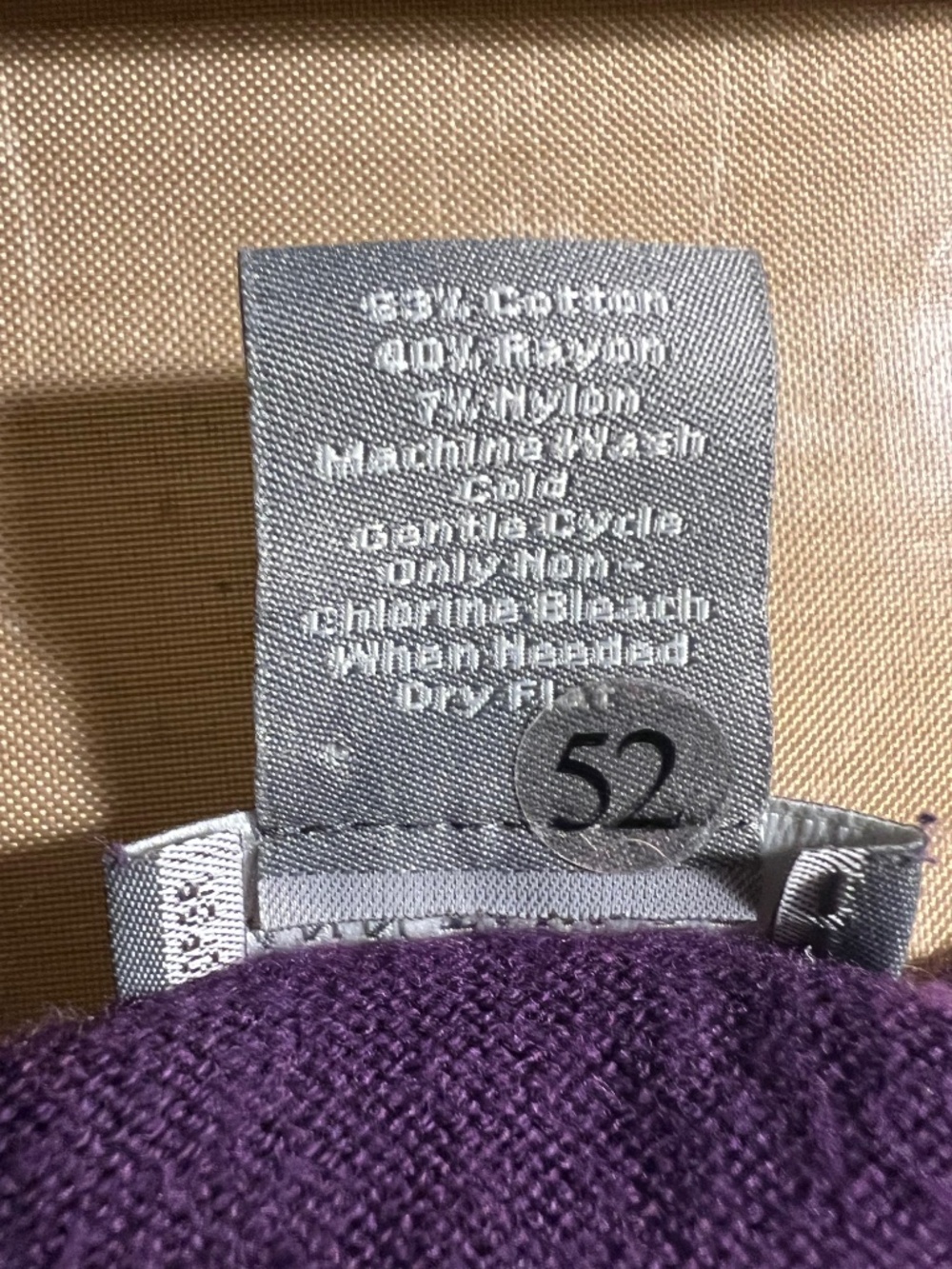 Ann Taylor XSP purple cotton blend cardigan - Picture 3 of 7